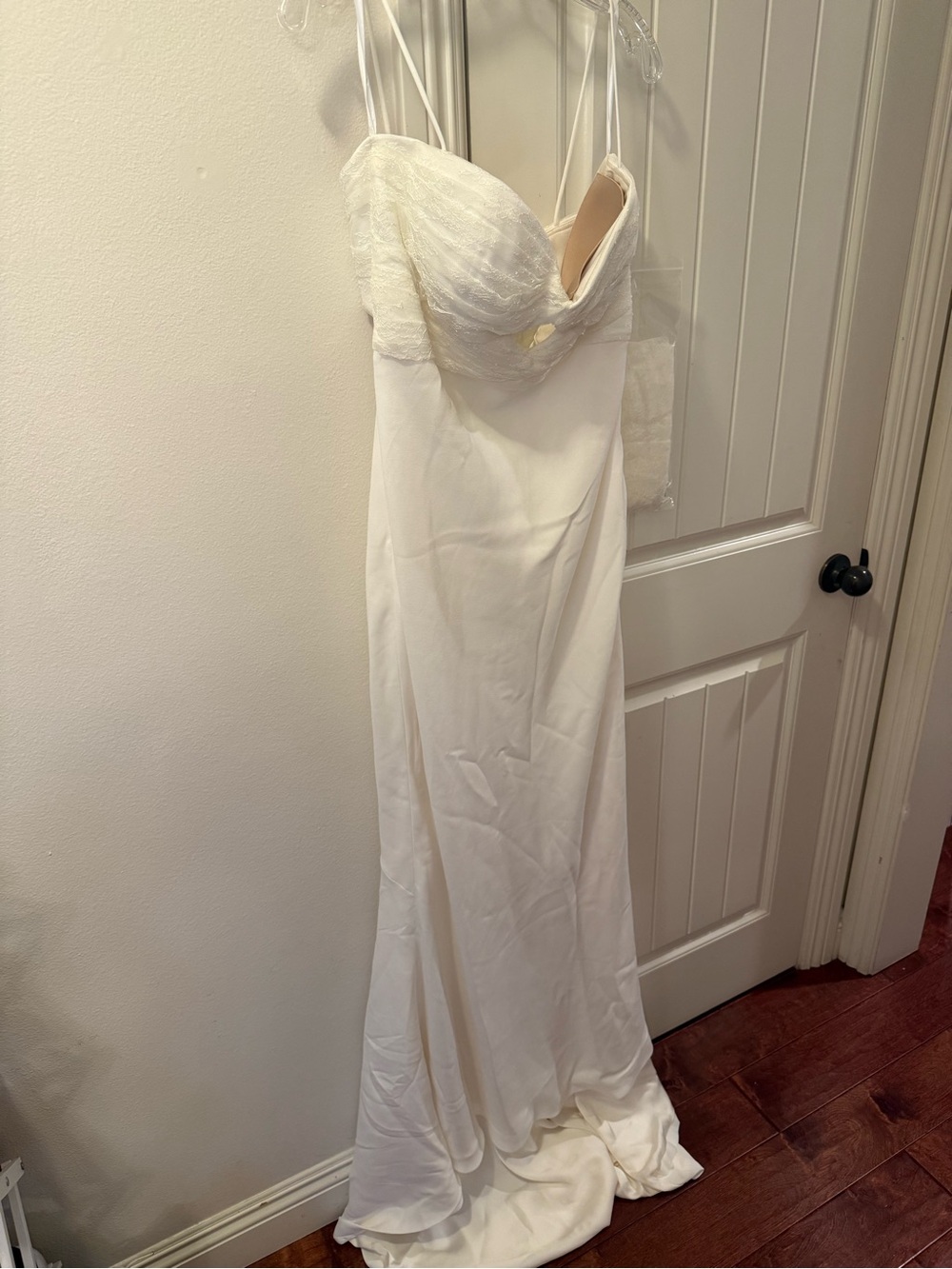 BHLDN Ivory Strapless Wedding Gown with Sweetheart Bodice